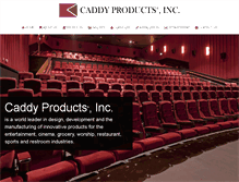 Tablet Screenshot of caddyproducts.com